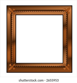 antique picture frame vector