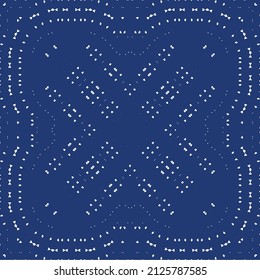 Antique portuguese azulejo ceramic. Hand drawn design. Vector seamless pattern template. Blue floral and abstract decor for scrapbooking, smartphone cases, T-shirts, bags or linens.