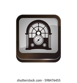 Antique radio stereo icon vector illustration graphic design