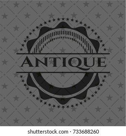 Antique realistic dark emblem