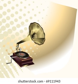 Antique record player