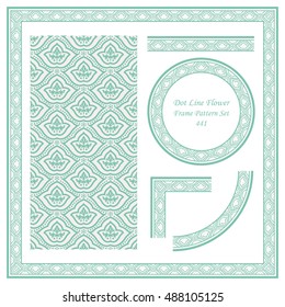 Antique retro abstract seamless pattern frame and background can be used for wallpaper, web page background, surface textures.