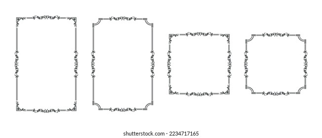 antique and retro frame. Empty card background