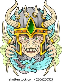 antique Scandinavian god of deceit Loki