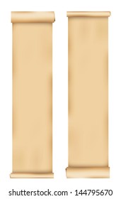 Antique scroll on white.