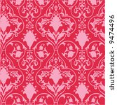 Antique scroll wallpaper - seamless and vector