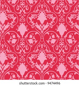 Antique scroll wallpaper - seamless and vector