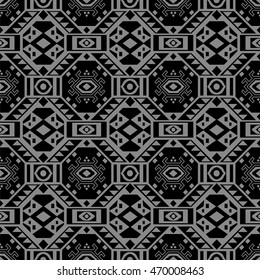 Antique seamless background 426 aboriginal polygon square cross triangle check geometry
