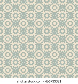 Antique seamless background 446 elegant blue green curve cross kaleidoscope
