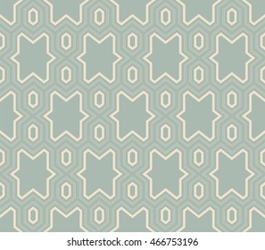 Antique seamless background 468 polygon geometry cross star frame
