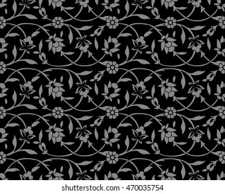 Antique seamless background 497 spiral round nature vine garden flower
