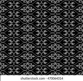Antique seamless background 550 vintage spiral curve cross heart line
