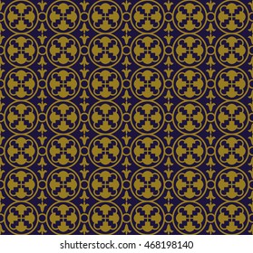 Antique seamless background 560 round geometry cross round curve flower
