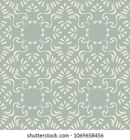Antique seamless background Aboriginal Spiral Curve Cross Frame Vine, Ideal for wallpaper decoration or greeting card design template.