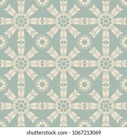 Antique seamless background Arrow Feather Cross Flower, Ideal for wallpaper decoration or greeting card design template.