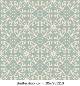 Antique seamless background Botanic Curve Cross Vine Flower, Ideal for wallpaper decoration or greeting card design template.