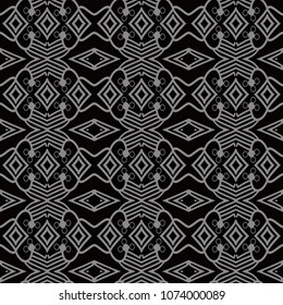 Antique seamless background Check Cross Aboriginal Geometry Line, Ideal for wallpaper decoration or greeting card design template.