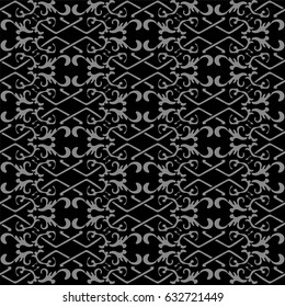 Antique seamless background check cross spiral chain