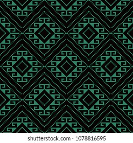 Antique seamless background Check Diamond Spiral Cross Frame Dot Line, Ideal for wallpaper decoration or greeting card design template.