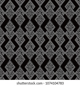 Antique seamless background Check Spiral Cross Tracery Geometry Frame, Ideal for wallpaper decoration or greeting card design template.