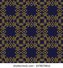 Antique seamless background Check Square Curve Cross Frame Chain, Ideal for wallpaper decoration or greeting card design template.