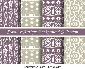 Antique seamless background collection