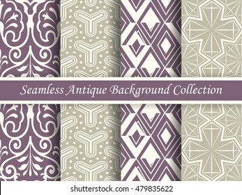 Antique seamless background collection