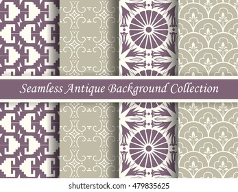 Antique seamless background collection