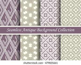 Antique seamless background collection