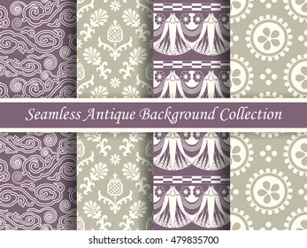 Antique seamless background collection