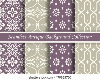 Antique seamless background collection