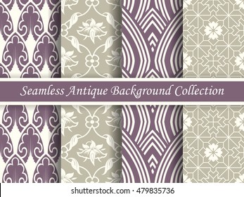 Antique seamless background collection