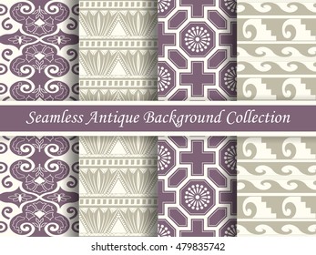 Antique seamless background collection