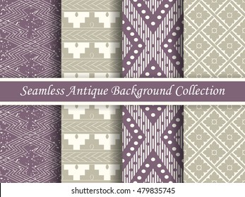 Antique seamless background collection
