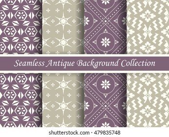 Antique seamless background collection