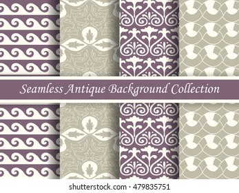 Antique seamless background collection