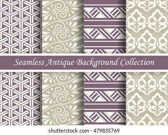 Antique seamless background collection