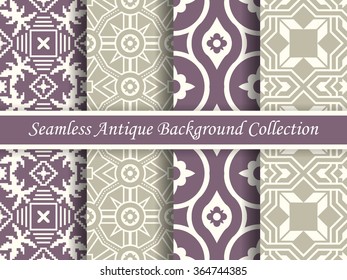 Antique seamless background collection_08
Antique retro abstract pattern set collection can be used for wallpaper, web page background, surface textures.
