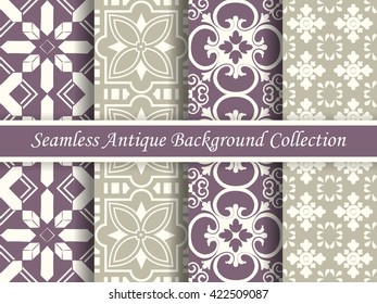 Antique seamless background collection_106