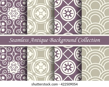 Antique seamless background collection_112