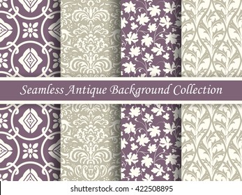 Antique seamless background collection_113
