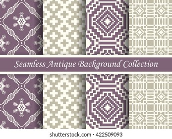 Antique seamless background collection_117