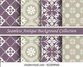 Antique seamless background collection_125