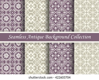 Antique seamless background collection_126