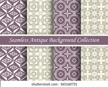 Antique seamless background collection_60
Antique retro abstract pattern set collection can be used for wallpaper, web page background, surface textures.
