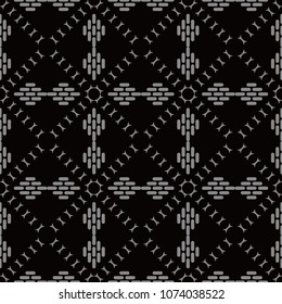 Antique seamless background Curve Check Cross Frame Geometry, Ideal for wallpaper decoration or greeting card design template.