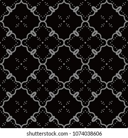 Antique seamless background Curve Check Cross Vine Frame Dot Line, Ideal for wallpaper decoration or greeting card design template.
