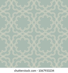Antique seamless background Curve Cross Frame Flower, Ideal for wallpaper decoration or greeting card design template.