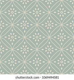 Antique seamless background Curve Cross Round Frame Flower, Ideal for wallpaper decoration or greeting card design template.