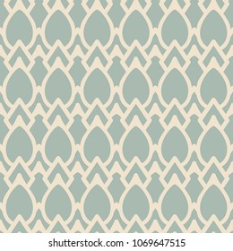 Antique seamless background Curve Cross Frame Oval Geometry, Ideal for wallpaper decoration or greeting card design template.